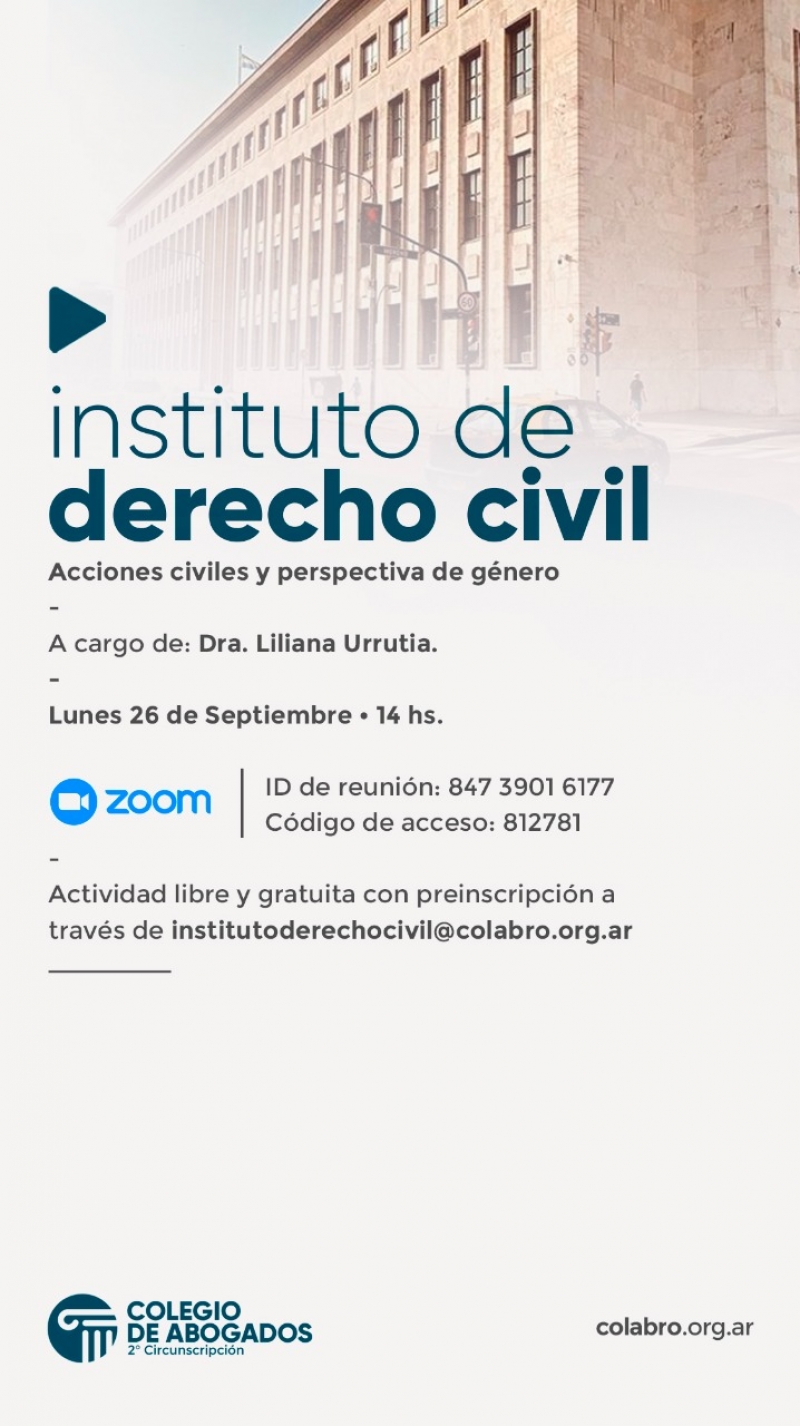 Acciones civiles y perspectiva de género - 26/09/2022